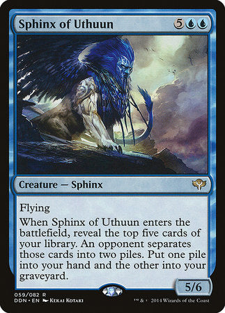 Sphinx of Uthuun [Duel Decks: Speed vs. Cunning] | Jomio and Rueliete's Cards and Comics