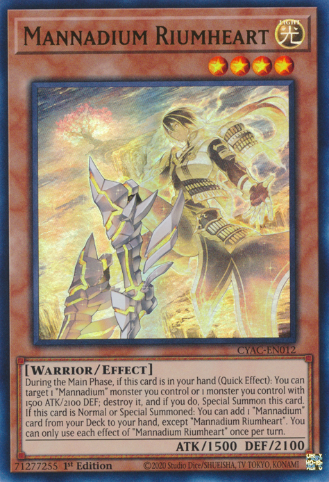 Mannadium Riumheart [CYAC-EN012] Ultra Rare | Jomio and Rueliete's Cards and Comics
