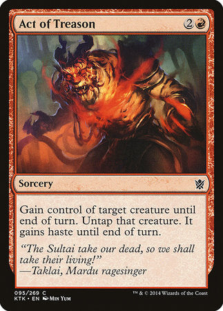 Act of Treason [Khans of Tarkir] | Jomio and Rueliete's Cards and Comics