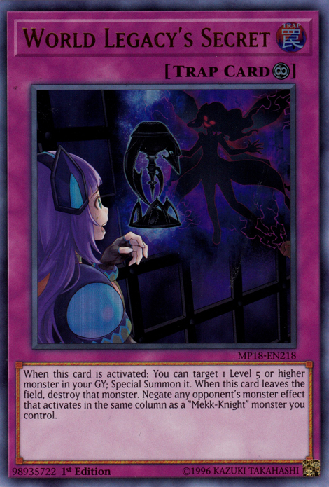 World Legacy's Secret [MP18-EN218] Ultra Rare | Jomio and Rueliete's Cards and Comics
