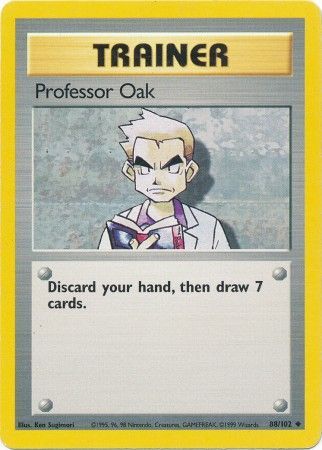 Professor Oak (88/102) [Base Set Unlimited] | Jomio and Rueliete's Cards and Comics