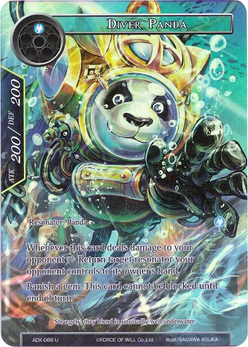 Diver Panda (Full Art) (ADK-066) [Advent of the Demon King] | Jomio and Rueliete's Cards and Comics