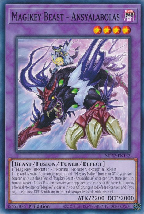 Magikey Beast - Ansyalabolas [MP22-EN143] Common | Jomio and Rueliete's Cards and Comics