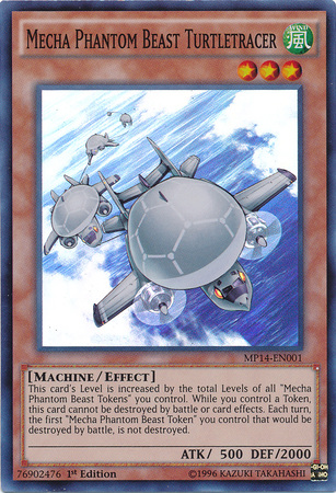 Mecha Phantom Beast Turtletracer [MP14-EN001] Super Rare | Jomio and Rueliete's Cards and Comics