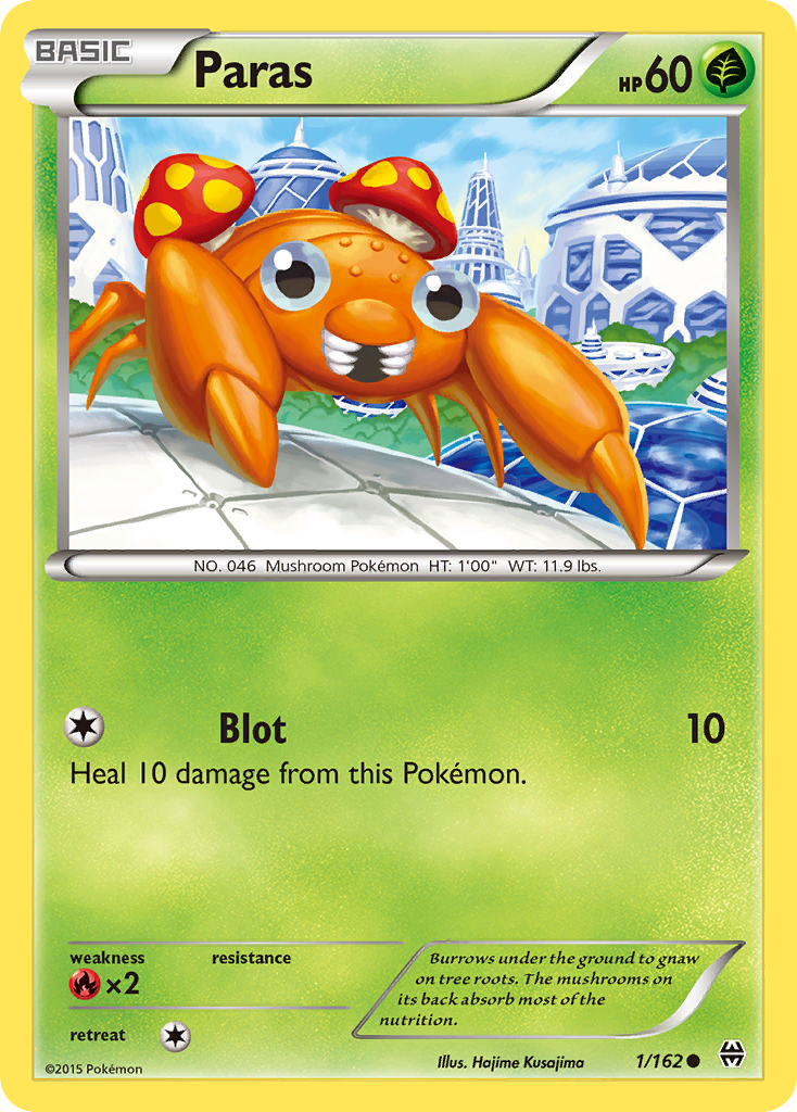 Paras (1/162) [XY: BREAKthrough] | Jomio and Rueliete's Cards and Comics