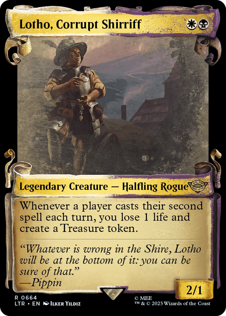 Lotho, Corrupt Shirriff [The Lord of the Rings: Tales of Middle-Earth Showcase Scrolls] | Jomio and Rueliete's Cards and Comics