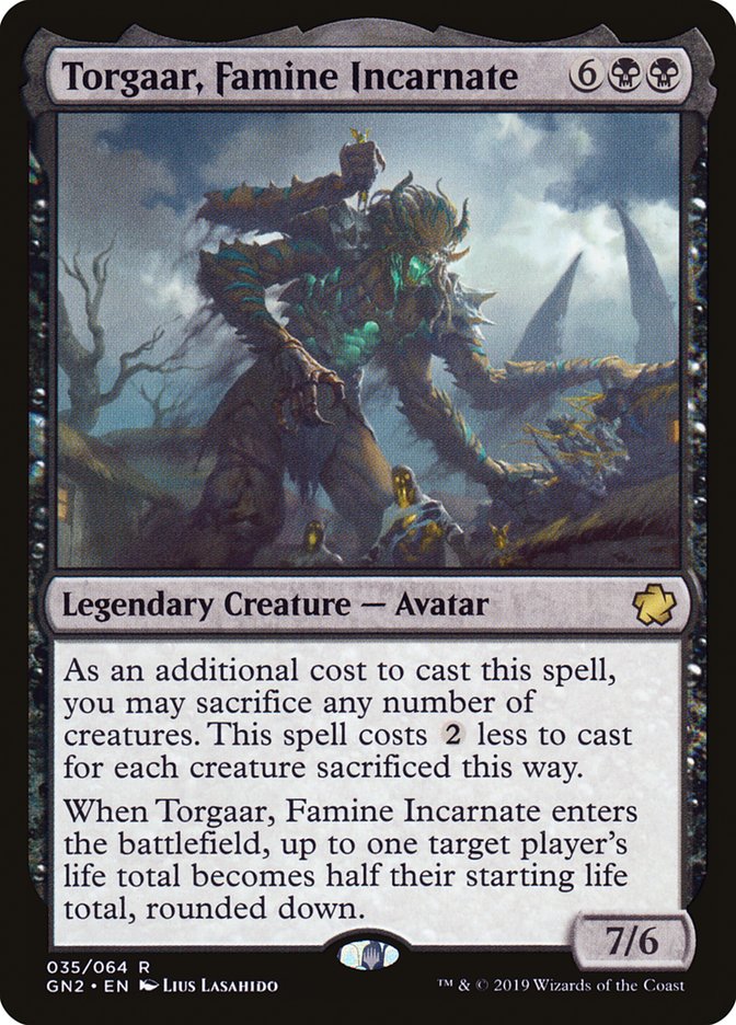 Torgaar, Famine Incarnate [Game Night 2019] | Jomio and Rueliete's Cards and Comics