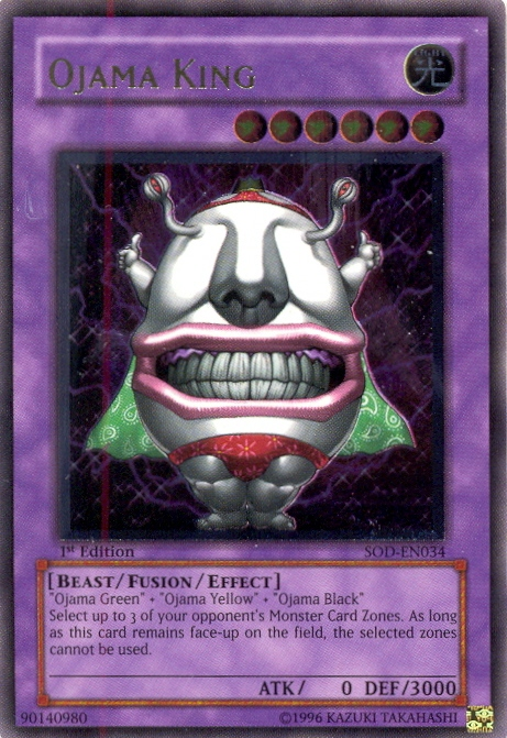 Ojama King (UTR) [SOD-EN034] Ultimate Rare | Jomio and Rueliete's Cards and Comics