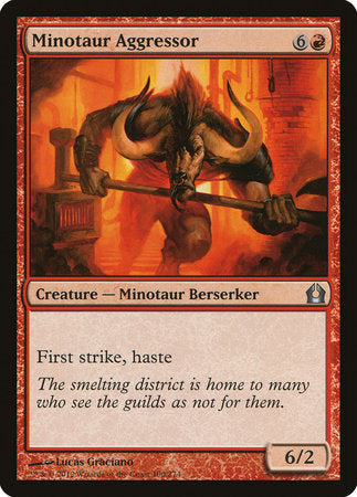 Minotaur Aggressor [Return to Ravnica] | Jomio and Rueliete's Cards and Comics