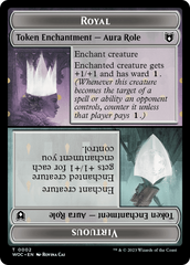 Copy // Royal Role / Virtuous Role Double-Sided Token [Wilds of Eldraine Commander Tokens] | Jomio and Rueliete's Cards and Comics