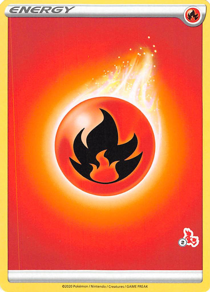 Fire Energy (Cinderace Stamp #2) [Battle Academy 2022] | Jomio and Rueliete's Cards and Comics