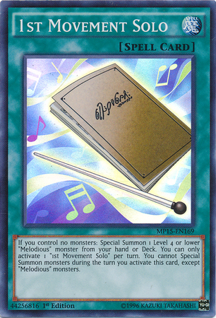 1st Movement Solo [MP15-EN169] Super Rare | Jomio and Rueliete's Cards and Comics