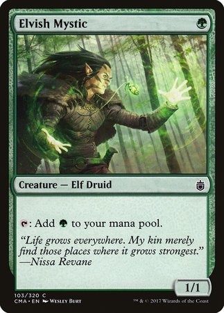 Elvish Mystic [Commander Anthology] | Jomio and Rueliete's Cards and Comics