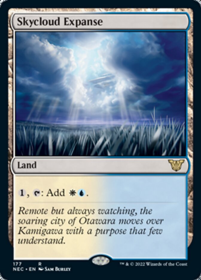 Skycloud Expanse [Kamigawa: Neon Dynasty Commander] | Jomio and Rueliete's Cards and Comics