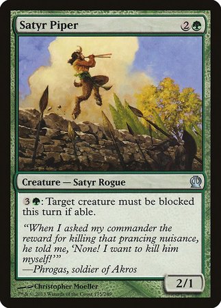 Satyr Piper [Theros] | Jomio and Rueliete's Cards and Comics