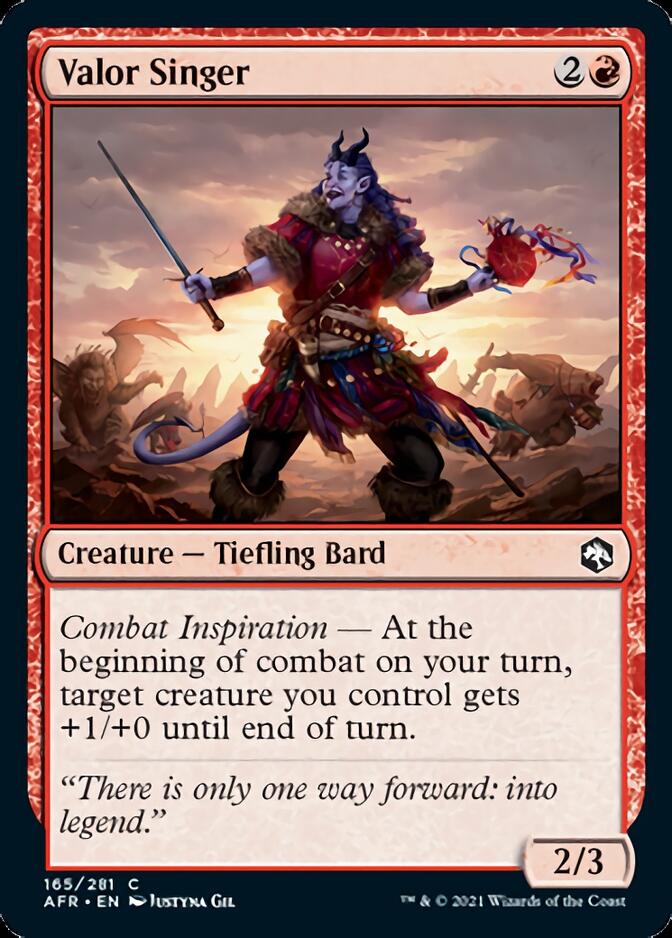 Valor Singer [Dungeons & Dragons: Adventures in the Forgotten Realms] | Jomio and Rueliete's Cards and Comics