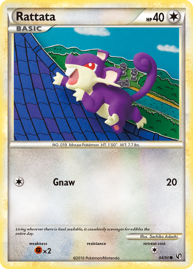 Rattata (64/90) [HeartGold & SoulSilver: Undaunted] | Jomio and Rueliete's Cards and Comics