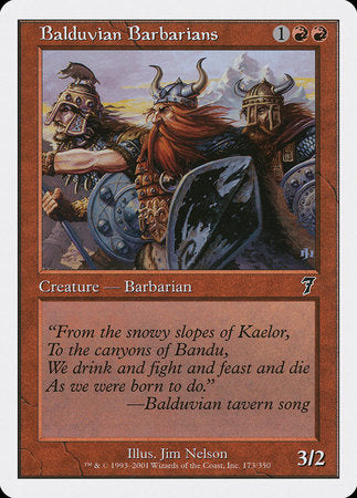 Balduvian Barbarians [Seventh Edition] | Jomio and Rueliete's Cards and Comics