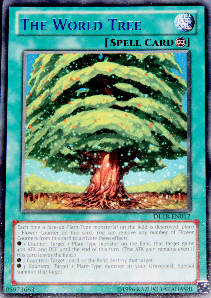 The World Tree (Blue) [DL18-EN012] Rare | Jomio and Rueliete's Cards and Comics