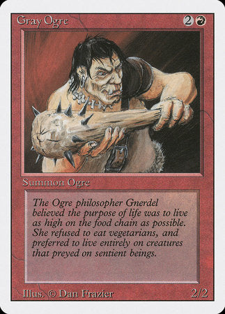 Gray Ogre [Revised Edition] | Jomio and Rueliete's Cards and Comics