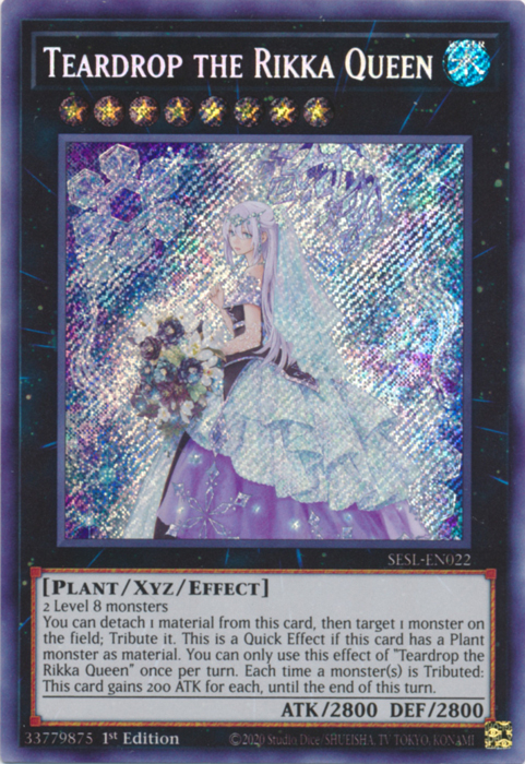 Teardrop the Rikka Queen [SESL-EN022] Secret Rare | Jomio and Rueliete's Cards and Comics