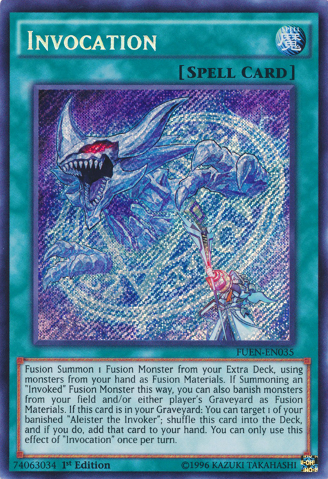 Invocation [FUEN-EN035] Secret Rare | Jomio and Rueliete's Cards and Comics