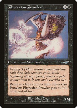 Phyrexian Prowler [Nemesis] | Jomio and Rueliete's Cards and Comics