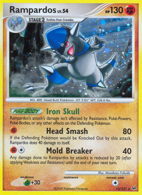 Rampardos (13/127) [Platinum: Base Set] | Jomio and Rueliete's Cards and Comics