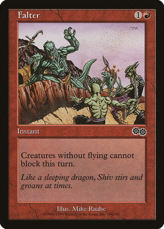 Falter [Urza's Saga] | Jomio and Rueliete's Cards and Comics