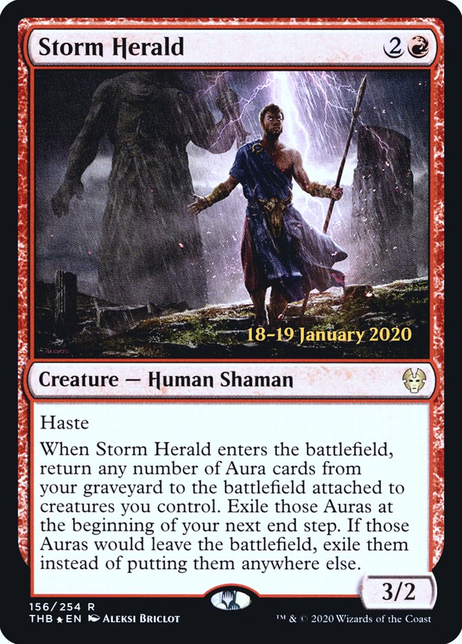Storm Herald [Theros Beyond Death Prerelease Promos] | Jomio and Rueliete's Cards and Comics