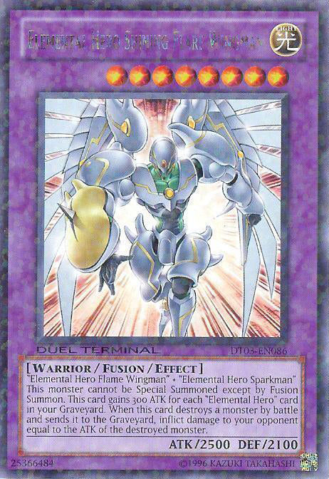 Elemental Hero Shining Flare Wingman [DT03-EN086] Rare | Jomio and Rueliete's Cards and Comics