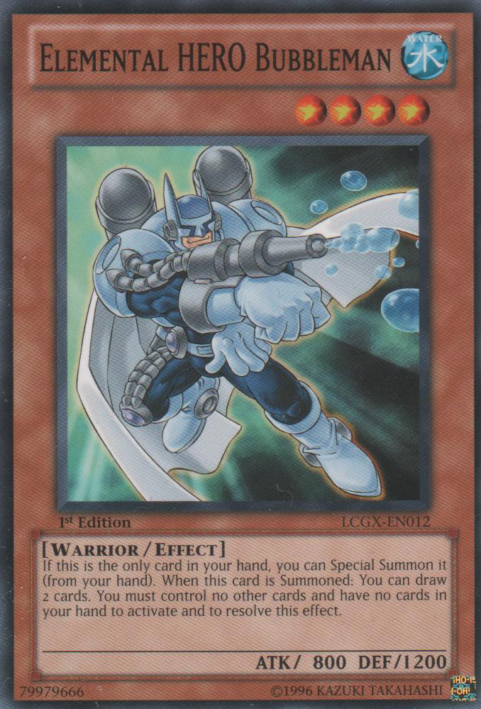 Elemental HERO Bubbleman [LCGX-EN012] Common | Jomio and Rueliete's Cards and Comics