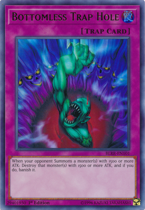 Bottomless Trap Hole [BLRR-EN101] Ultra Rare | Jomio and Rueliete's Cards and Comics