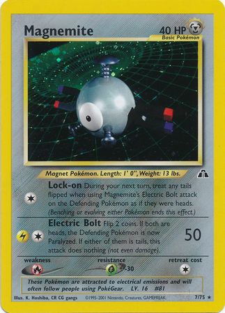Magnemite (7/75) [Neo Discovery Unlimited] | Jomio and Rueliete's Cards and Comics
