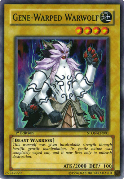 Gene-Warped Warwolf [STON-EN001] Super Rare | Jomio and Rueliete's Cards and Comics