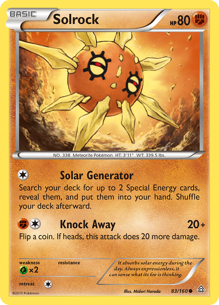 Solrock (83/160) [XY: Primal Clash] | Jomio and Rueliete's Cards and Comics