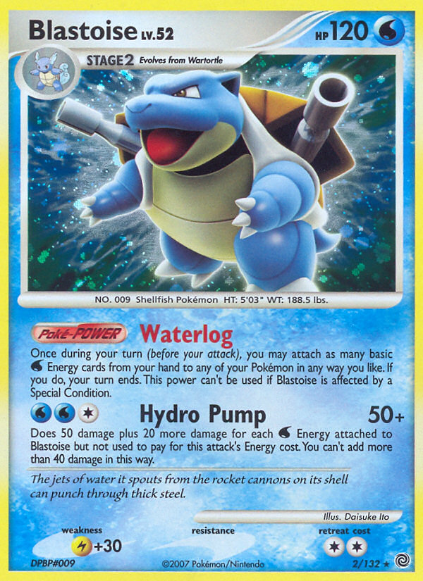 Blastoise (2/132) [Diamond & Pearl: Secret Wonders] | Jomio and Rueliete's Cards and Comics