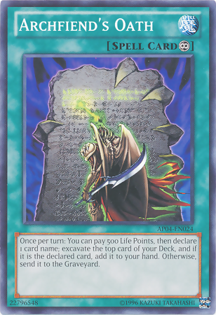 Archfiend's Oath [AP04-EN024] Common | Jomio and Rueliete's Cards and Comics
