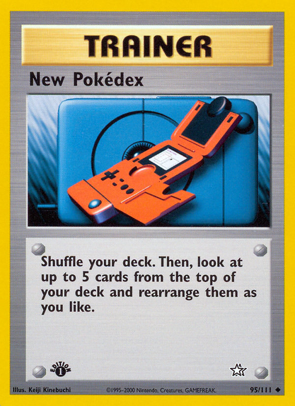 New Pokedex (95/111) [Neo Genesis 1st Edition] | Jomio and Rueliete's Cards and Comics