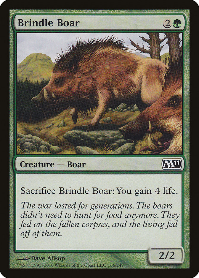 Brindle Boar [Magic 2011] | Jomio and Rueliete's Cards and Comics