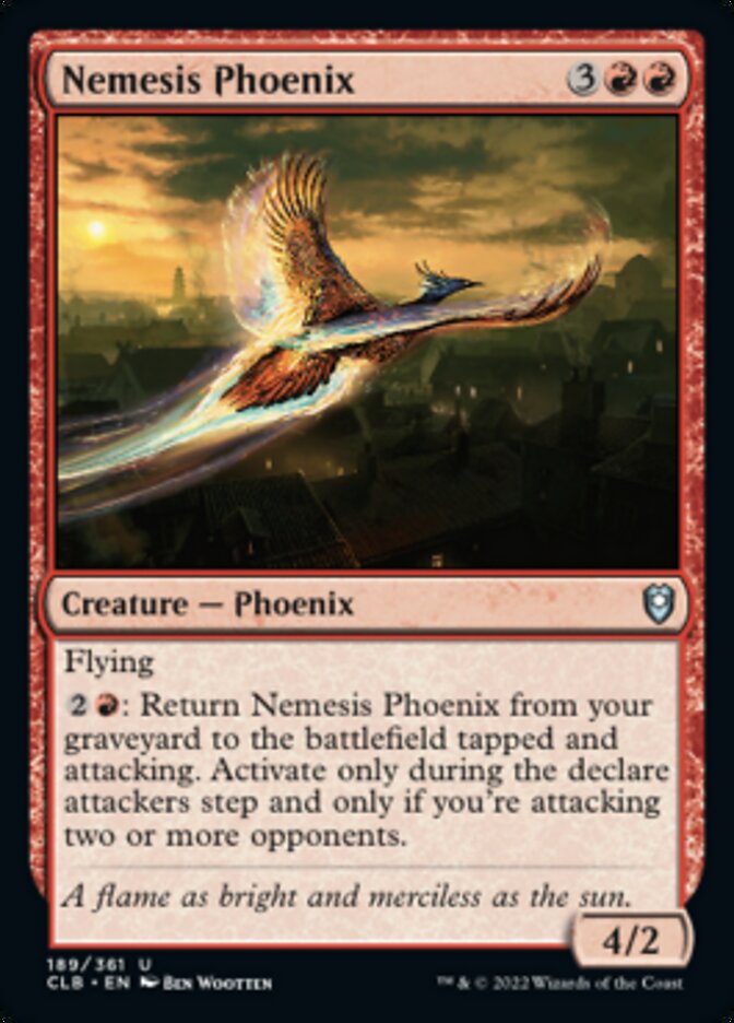 Nemesis Phoenix [Commander Legends: Battle for Baldur's Gate] | Jomio and Rueliete's Cards and Comics
