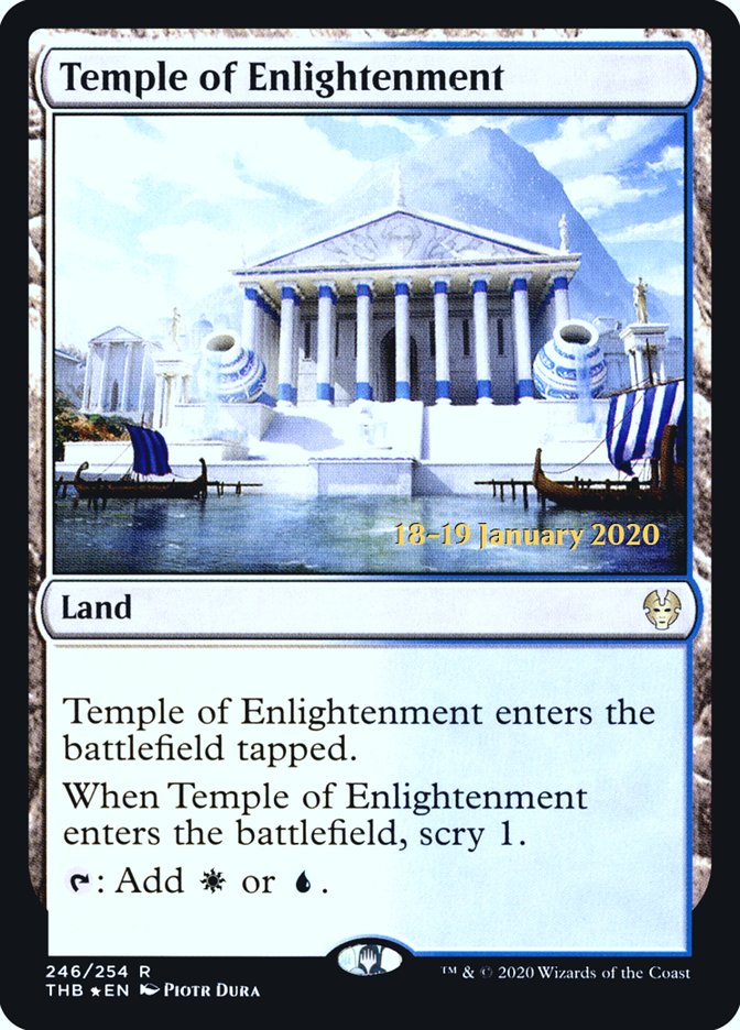 Temple of Enlightenment [Theros Beyond Death Prerelease Promos] | Jomio and Rueliete's Cards and Comics