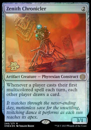 Zenith Chronicler [Phyrexia: All Will Be One Prerelease Promos] | Jomio and Rueliete's Cards and Comics