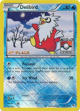 Delibird (38/149) (League Promo 3rd Place) [Black & White: Boundaries Crossed] | Jomio and Rueliete's Cards and Comics
