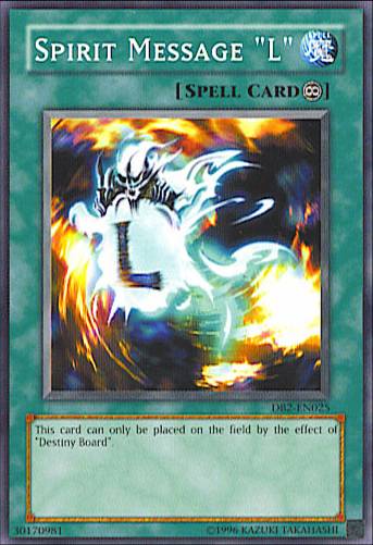 Spirit Message "L" [DB2-EN025] Common | Jomio and Rueliete's Cards and Comics