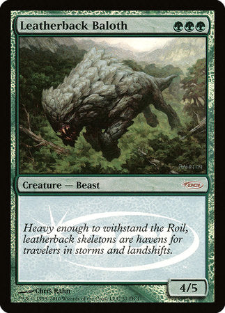 Leatherback Baloth [Wizards Play Network 2010] | Jomio and Rueliete's Cards and Comics