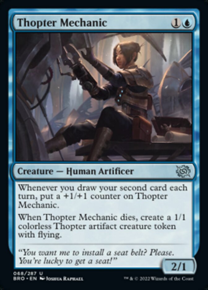 Thopter Mechanic [The Brothers' War] | Jomio and Rueliete's Cards and Comics