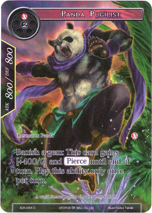 Panda Pugilist (Full Art) (ADK-054) [Advent of the Demon King] | Jomio and Rueliete's Cards and Comics