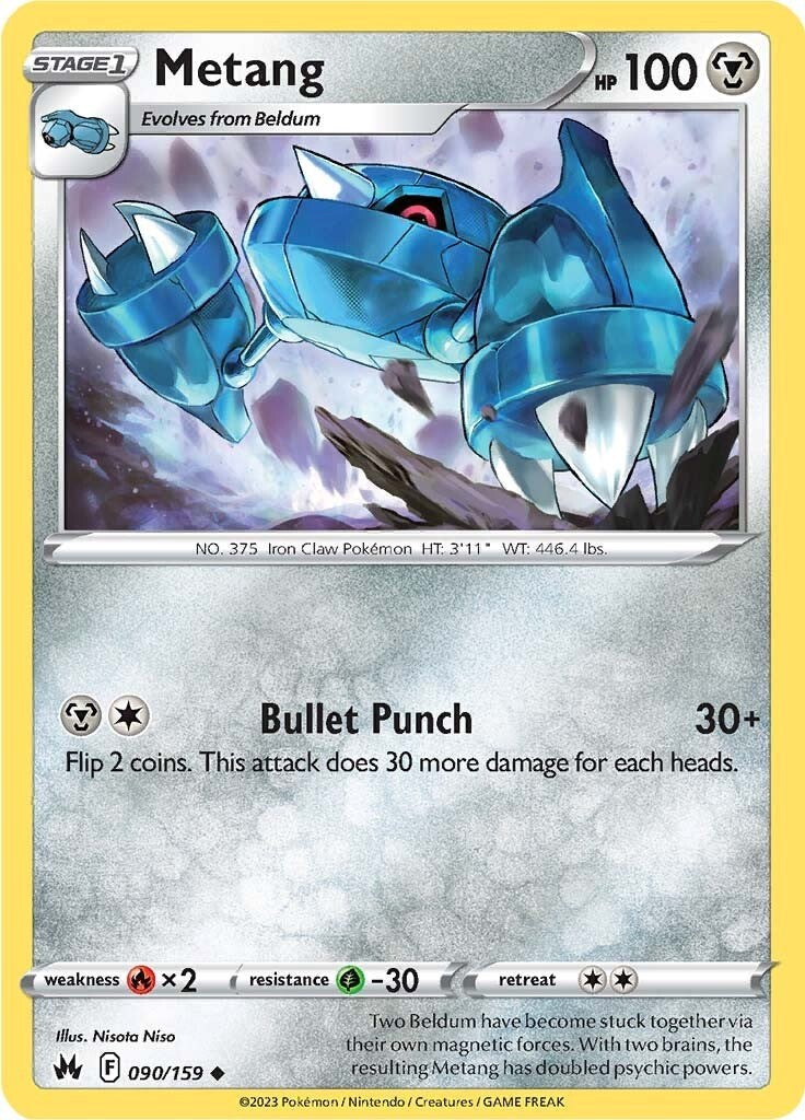 Metang (090/159) [Sword & Shield: Crown Zenith] | Jomio and Rueliete's Cards and Comics