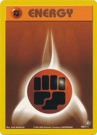Fighting Energy (106/111) [Neo Genesis Unlimited] | Jomio and Rueliete's Cards and Comics